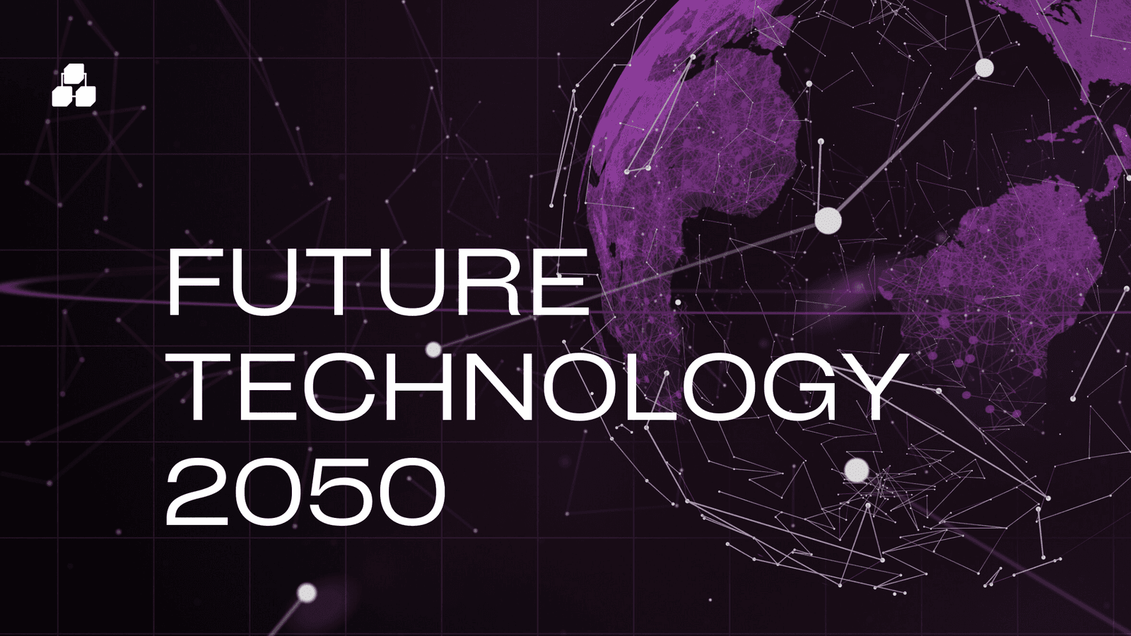 Futuristic 2050 cityscape illustrating emerging niche technologies