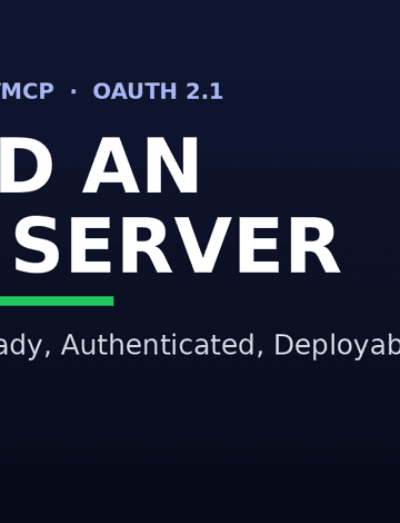 Build an MCP Server in Python: Production-Ready in 2026